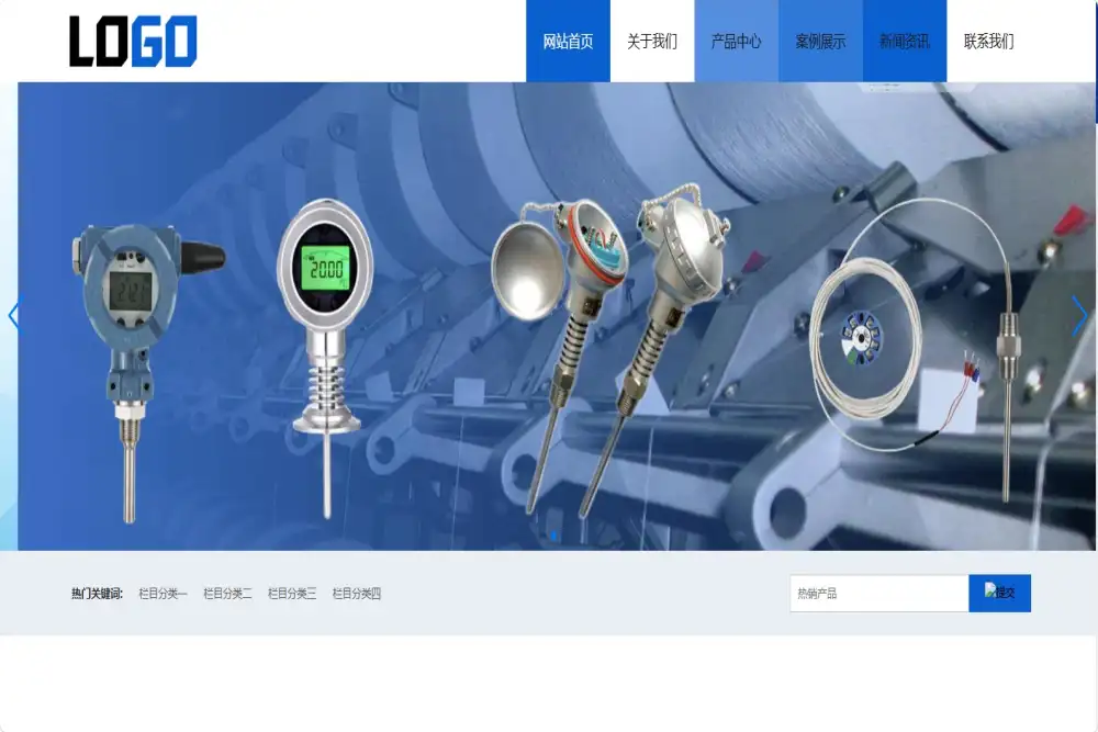 (自适应手机端)仪表电气网站模板 通用展示型网站源码