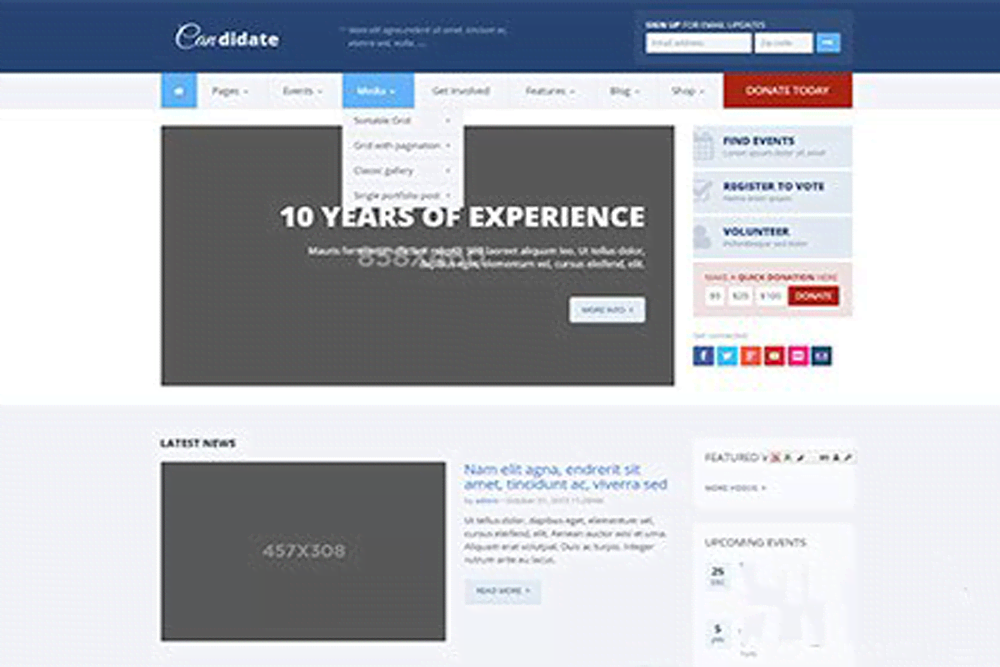 蓝色大气政府新闻门户网站建设