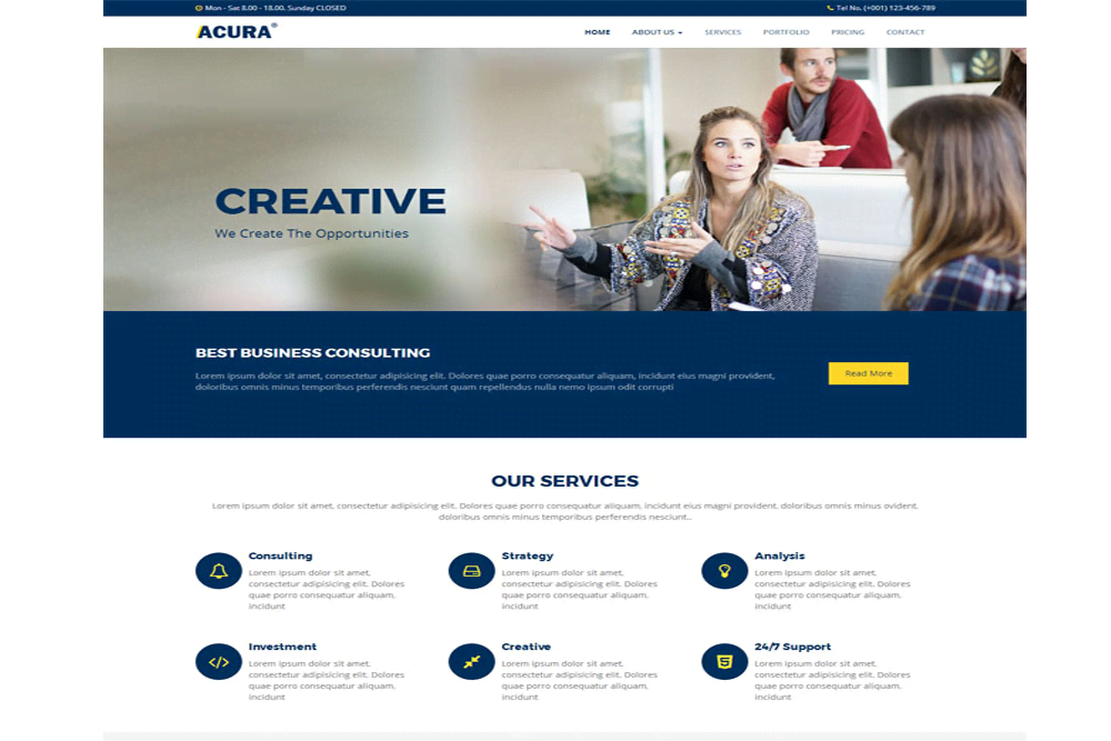 蓝色外国语教育网站建设