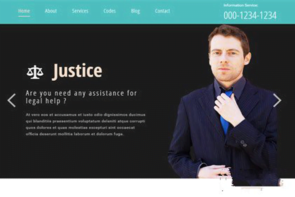 漂亮响应式律师事务所企业网站建设