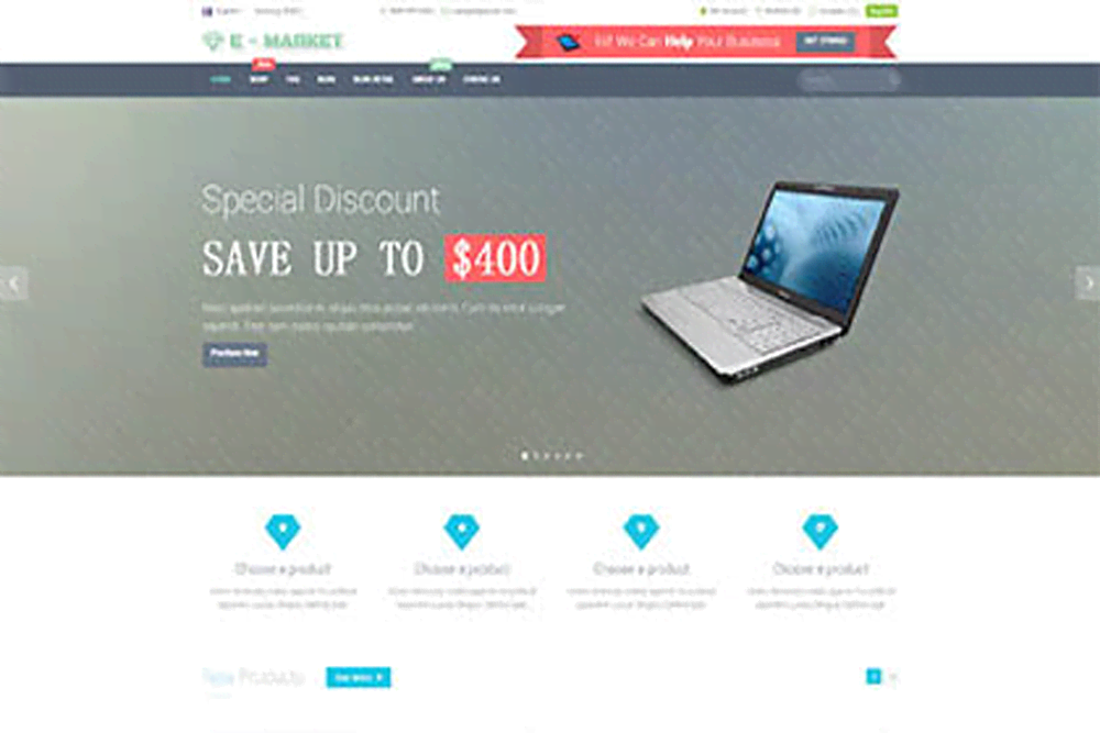 IT类电子商务商城购物企业网站建设