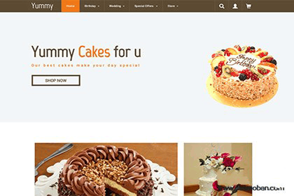 蛋糕网店O2O在线商城