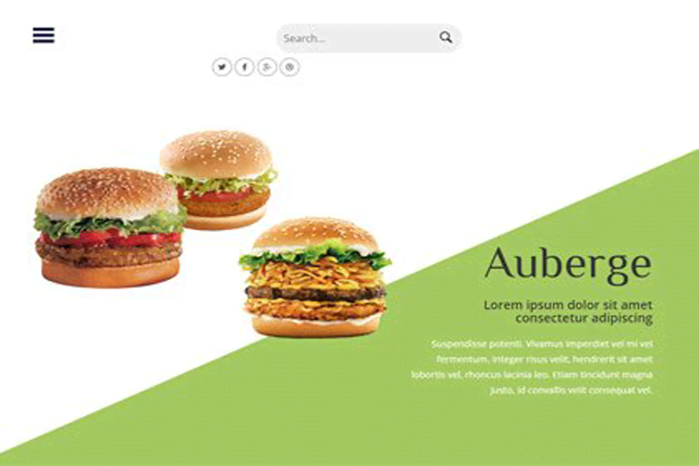 汉堡炸鸡排快餐店响应式企业官网