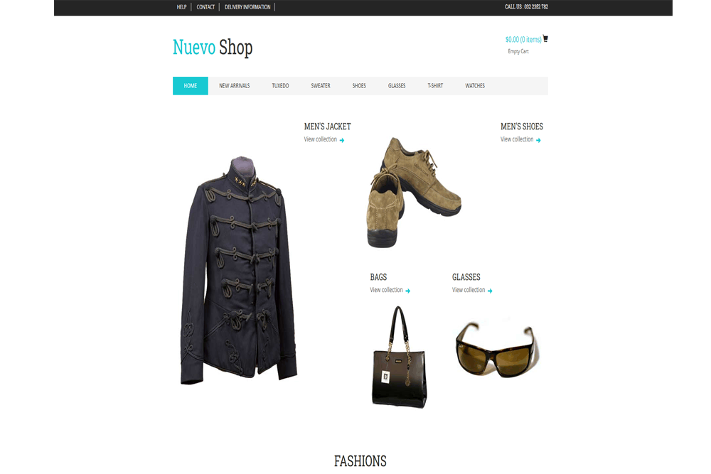 简洁时尚电子商务购物网站建设