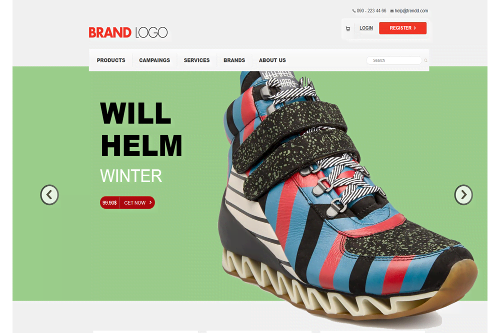 精美大型鞋子商城网站建设