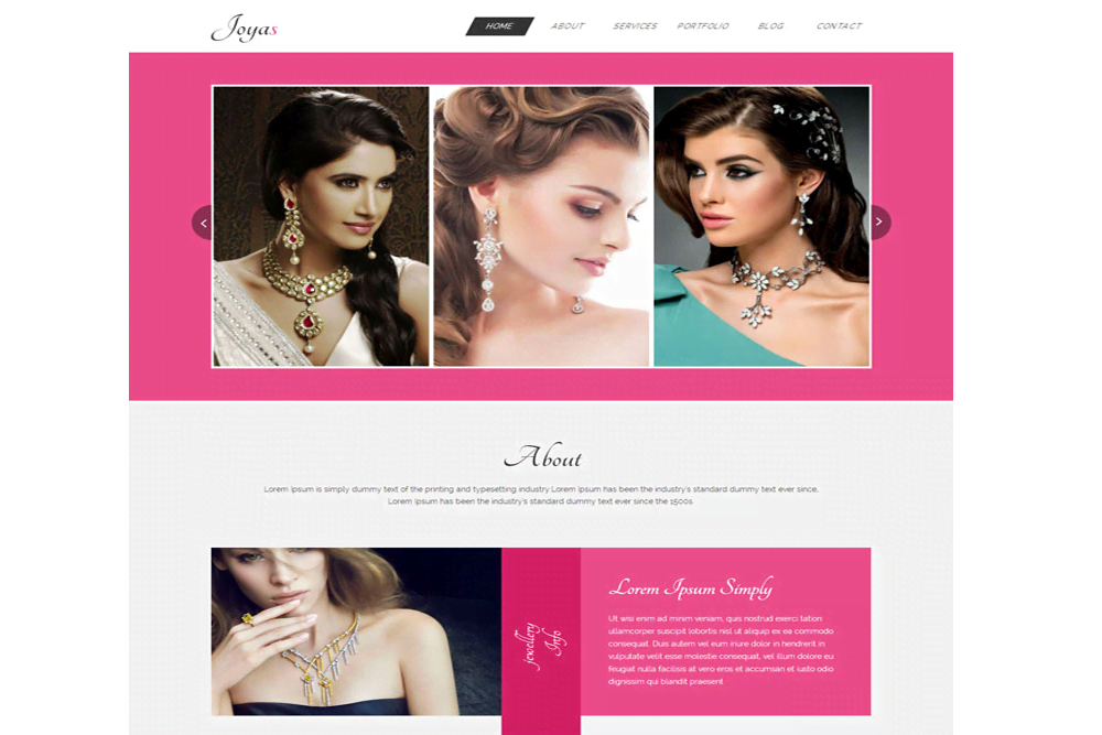 金银首饰珠宝店网站建设