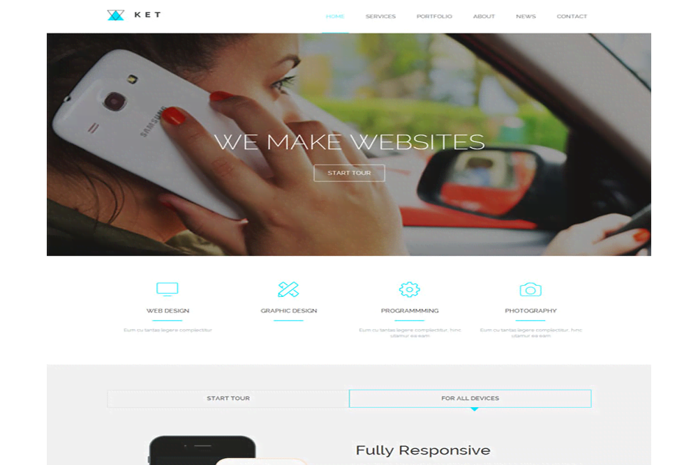 开车打电话商务网站建设